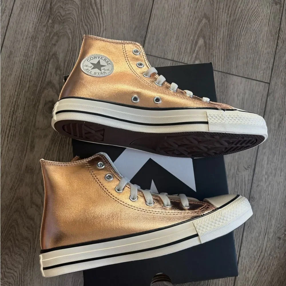 Converse Metallic High-Top Sneakers